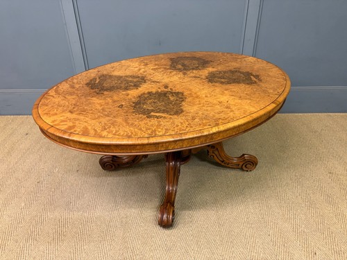 Antique burr walnut victorian - antique,
