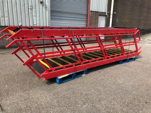 Steel staircase mezz - steel,