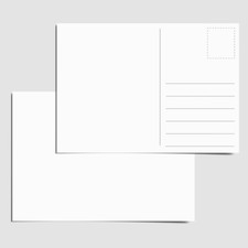 250 gsm Plain White Post Cards