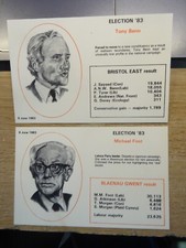GB. 1983 ELECTION/POLITICAL FULL SET OF 12 POSTCARDS LTD.ED. OF 1500 ONLY