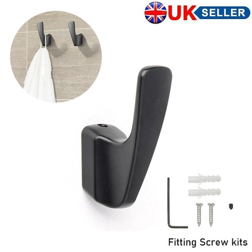 Coat towel hook - towel, black