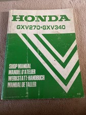 Honda GXV270 GXV340 Shop Manual 1986