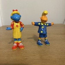 Vintage Tweenies Toy - BBC 2000 CBeebies Jake and Bella  PVC Plastic 10cm Figure