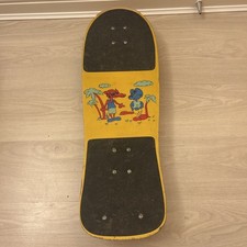 G.S.D. Vintage “House Of Ice” 80s Skateboard - Full Deck and Wheels 76.5 by 25cm
