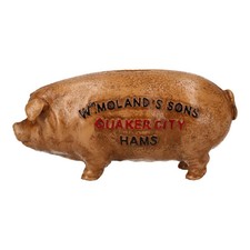 Vintage Cast Iron Pig Money