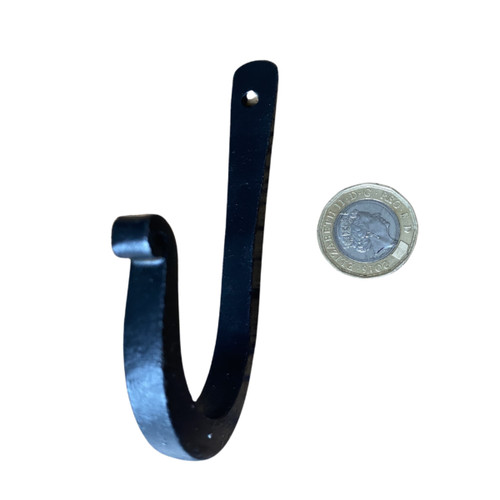 Hook black wrought iron - black,