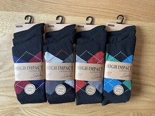 6 Pairs Of Mens Argyle Socks