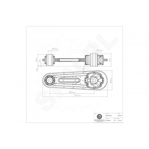 Rear engine support - rear,