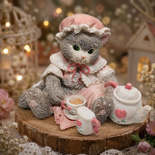 Enesco calico kittens tea - kittens, &
