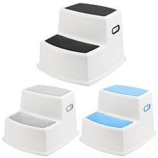 Kids Childrens Non Slip Dual Height Step Up Stool Toddlers Toilet Potty Training