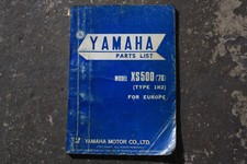 1976 YAMAHA XS500 TYPE 1H2 PARTS LIST WR