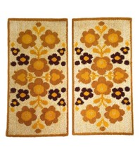 1 of 2 vintage rugs Floral