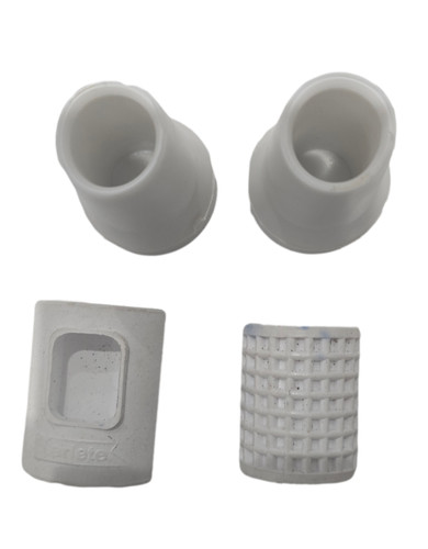 Vespa white rubber set stand - set,