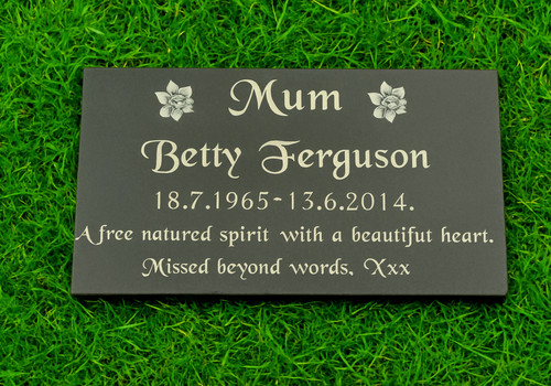 Personalised engraved slate - personalised,