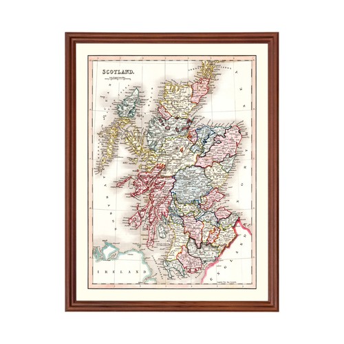 Old map scotland 1832 - of,