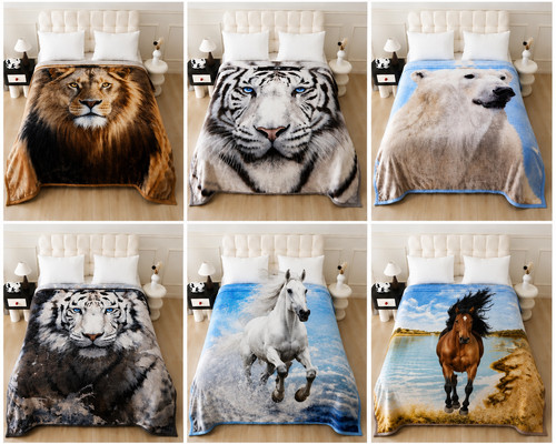 Faux fur throw - faux,