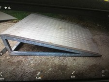Steel frame Checker plate Ramp