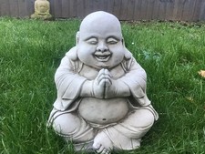 Stone garden fat happy smiling - garden,