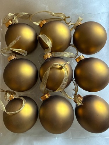 Vintage matte gold glass - matte,
