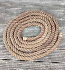 Vintage  Thick Old 8m x 40mm  ( 1 1/2" )  Hessian Rope