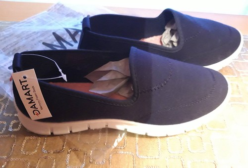 Women damart navy slip on - damart,