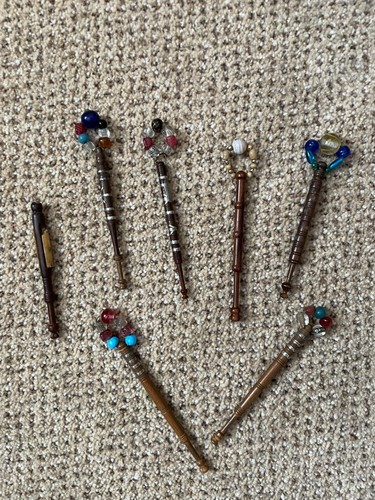 Vintage lace bobbins - lace,