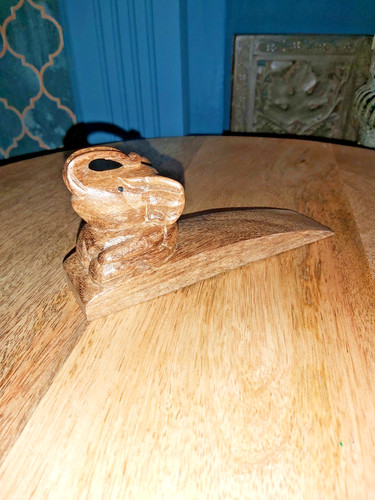 Hand carved suar wood - wood, elephant