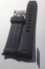 Omega 22mm Black Rubber