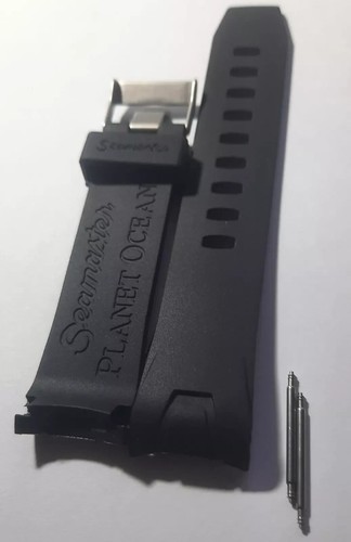 Omega 22mm black rubber - 22mm,