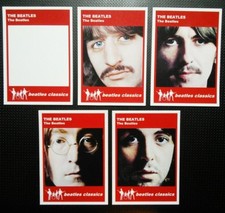 Set of 5 BEATLES CLASSICS trade cards - WHITE ALBUM - Red series 