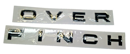 Decal glossy black letters - 3d,