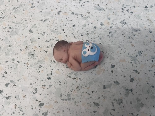 Polymer clay baby sculpt - baby,