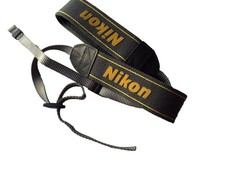 Genuine Clean Grey Nikon Camera wide shoulder strap
