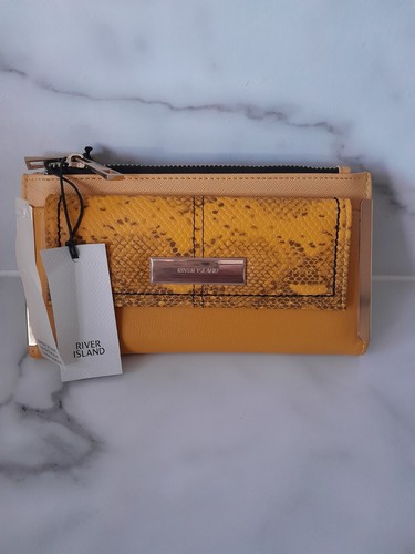 River island yellow double zip - river,