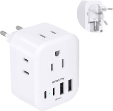 European travel plug adapter - european,