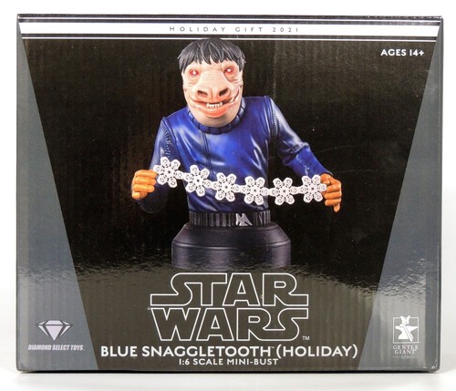Blue snaggletooth holiday - blue, gift