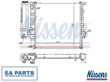 Radiator, engine cooling for