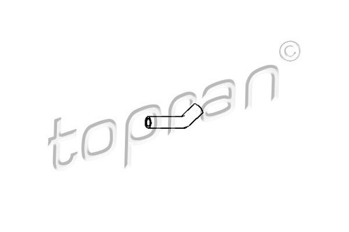 Radiator hose topran 205 709 - radiator,