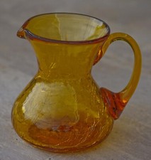 VINTAGE Blenko Crackle Glass