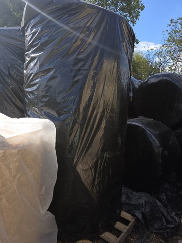 Hay and straw covers - and,