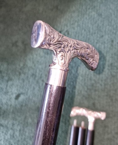 Silver chrome derby handle - silver, t