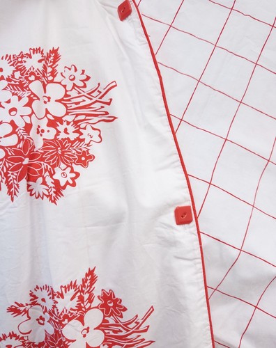 Scandi red floral - scandi,