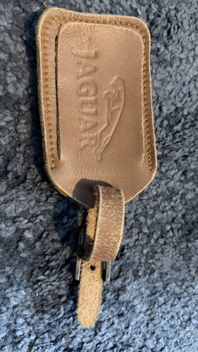 Vintage brown leather luggage - brown,