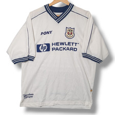 Vintage Tottenham Hotspur Football Shirt Pony Home 1997-1999 Mens Medium White