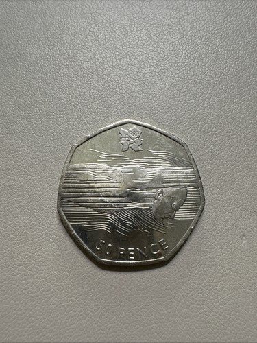 2011 olympic aquatics 50p coin - aquatics,