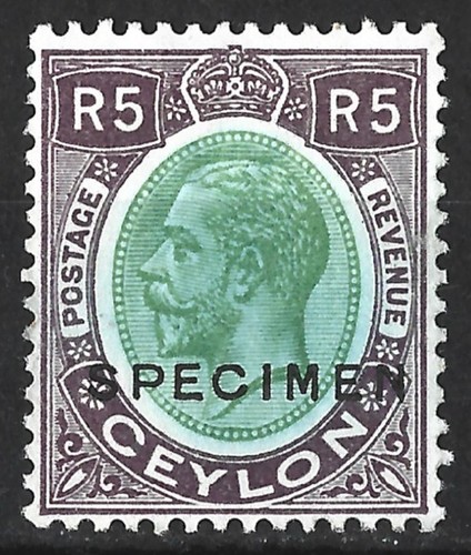 Ceylon kgv 1927 - kgv, 1927-29
