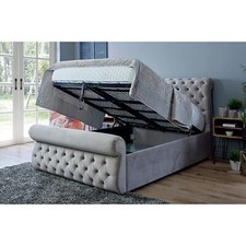 Sleigh Gas Lift Up Ottoman