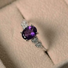3ct Simulated Purple Amethyst