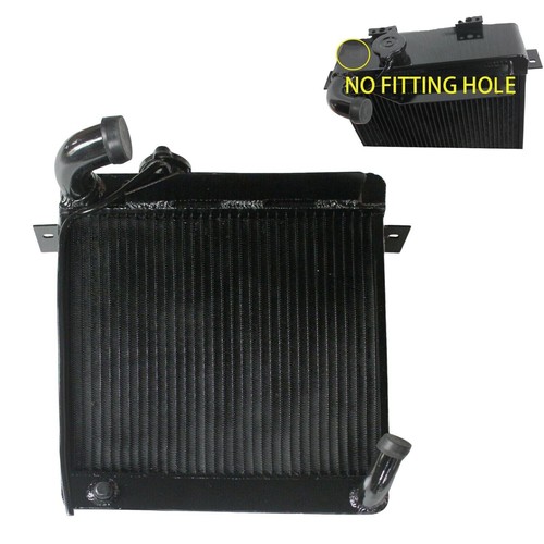 Black 56mm aluminum radiator - aluminum,