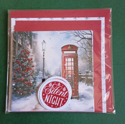 Card making christmas toppers - making,